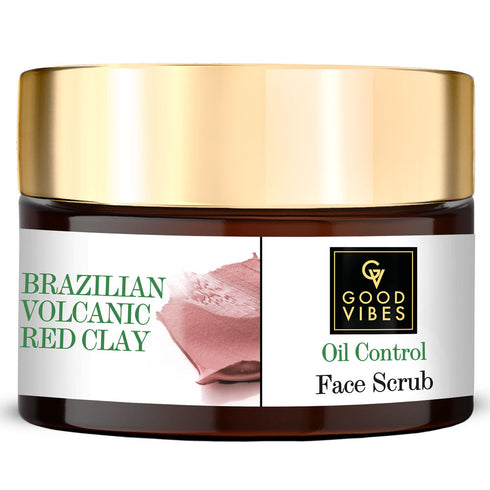 Good Vibes Brazilian Volcanic Red Clay Oil Control Face Scrub 50g