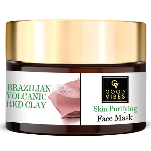 Good Vibes Brazilian Volcanic Red Clay Skin Purifying Face Mask