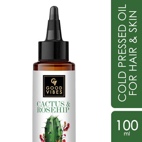 Good Vibes Cactus And Rosehip Cold Pressed Oil For Hair & Skin 100ml