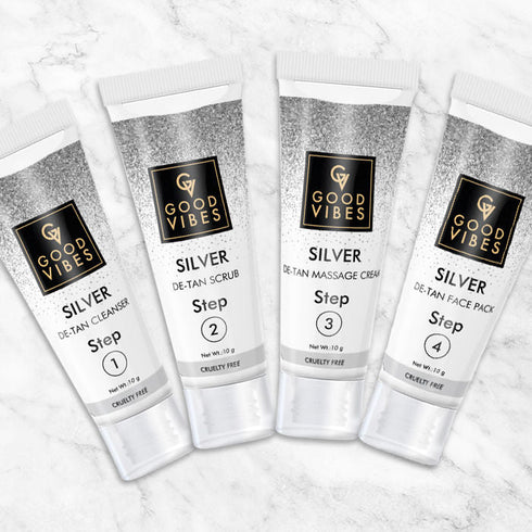 Good Vibes Silver De-Tan Facial Kit
