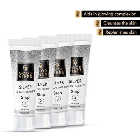 Good Vibes Silver De-Tan Facial Kit