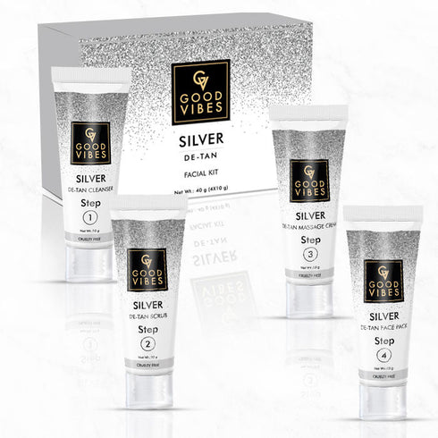 Good Vibes Silver De-Tan Facial Kit