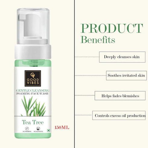 Good Vibes Tea Tree Foaming Face Wash