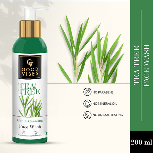 Good Vibes Tea Tree Gentle Cleansing Face Wash