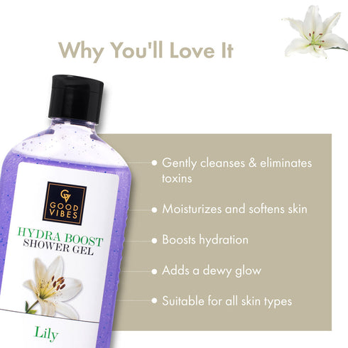Good Vibes Lily Hydra Boost Shower Gel 300ml