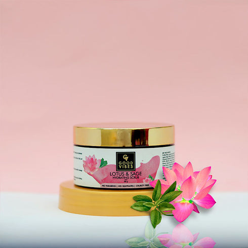 Good Vibes Hydrating Face Scrub - Lotus & Sage 50g