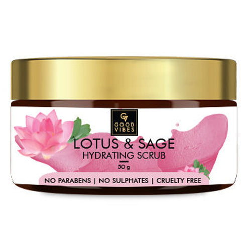 Good Vibes Hydrating Face Scrub - Lotus & Sage 50g