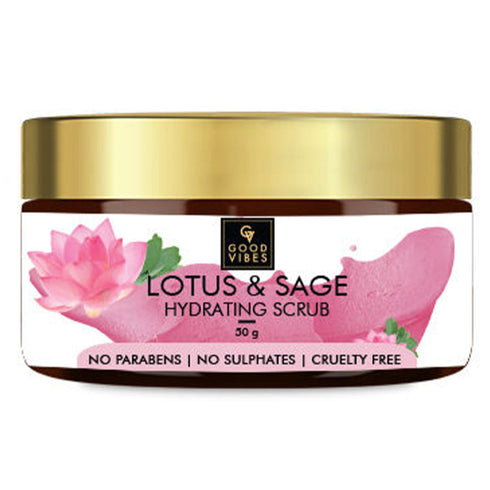 Good Vibes Hydrating Face Scrub - Lotus & Sage 50g