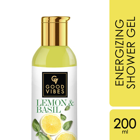 Good Vibes Lemon & Basil Energizing Shower Gel