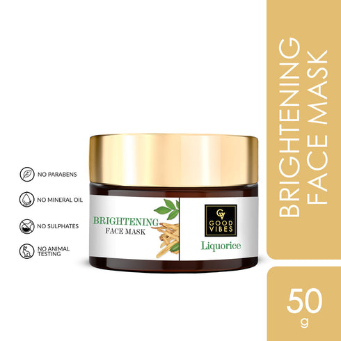 Good Vibes Liquorice Brightening Face Mask