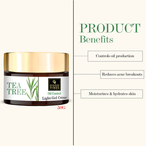 Good Vibes Tea Tree Oil Control Light Gel Cream