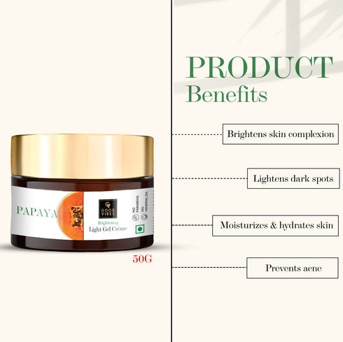 Good Vibes Papaya Brightening Light Gel Cream