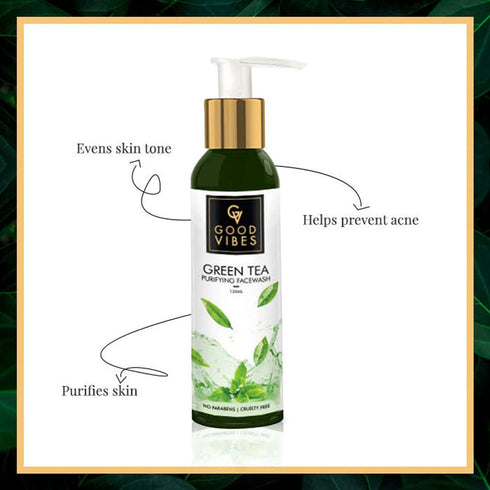 Good Vibes Green Tea Purifying Face Scrub