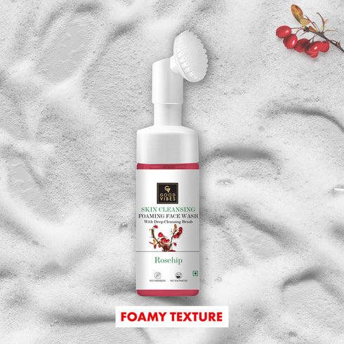 Good Vibes Rosehip Skin Cleansing Foaming Face Wash