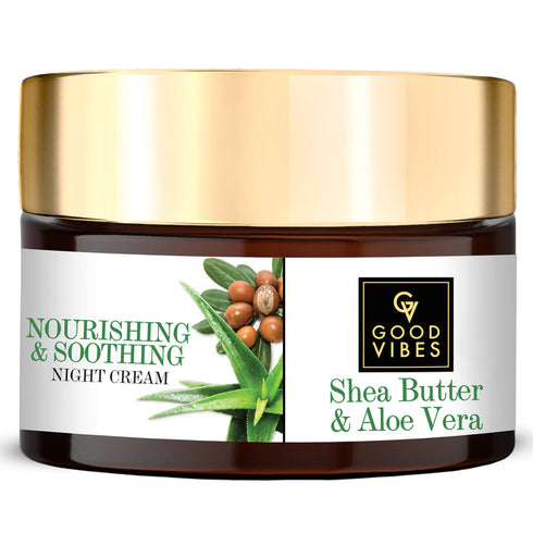 Good Vibes Plus Shea Butter + Aloe Vera Nourishing + Soothing Night Cream 50g