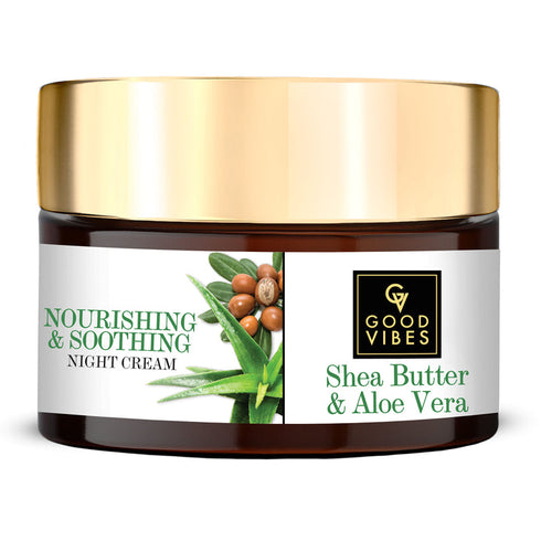Good Vibes Plus Shea Butter + Aloe Vera Nourishing + Soothing Night Cream 50g