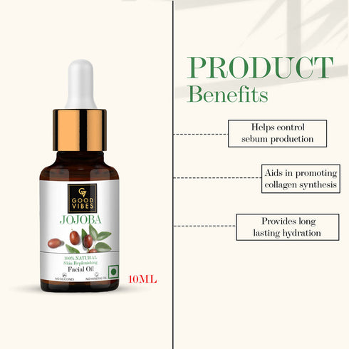 Good Vibes Jojoba Skin Replenishing Face Serum 10ml