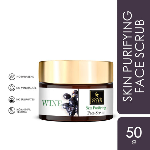 Good Vibes Wine Skin Purifying Face Scrub