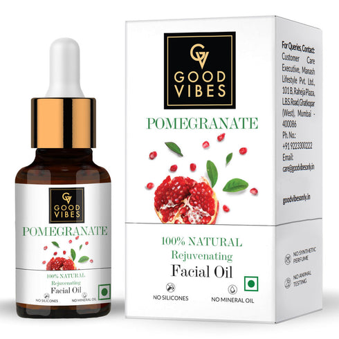 Good Vibes 100% Natural Pomegranate Rejuvenating Facial Oil 10ml