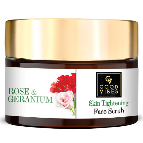 Good Vibes Rose & Geranium Skin Tightening Scrub
