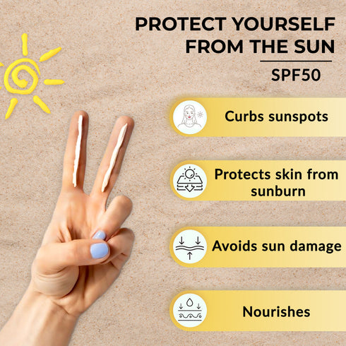 Good Vibes Wide Spectrum Protection Sunscreen with SPF 50 PA +++