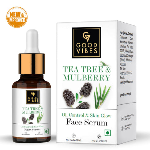 Good Vibes Tea Tree + Mulberry Skin Glow & Oil Control Serum