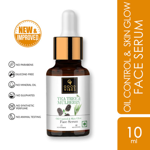 Good Vibes Tea Tree + Mulberry Skin Glow & Oil Control Serum