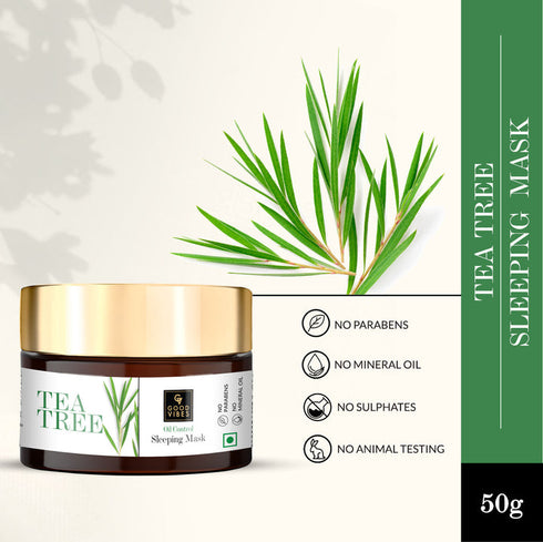 Good Vibes Tea Tree Oil Control Sleeping Mask