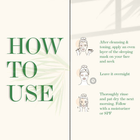 Good Vibes Tea Tree Oil Control Sleeping Mask