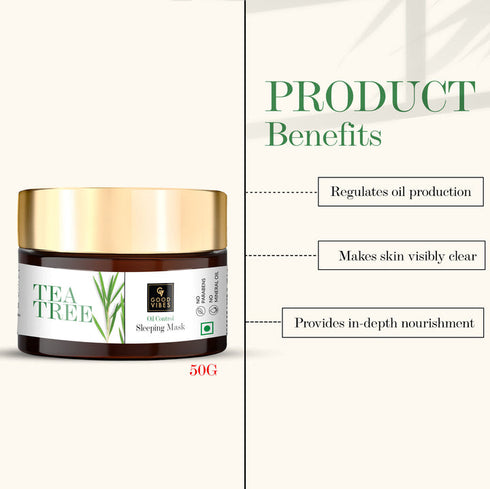 Good Vibes Tea Tree Oil Control Sleeping Mask
