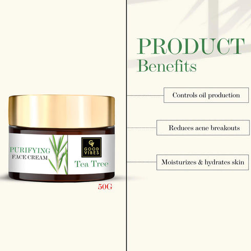 Good Vibes Tea Tree Purifying Face Cream