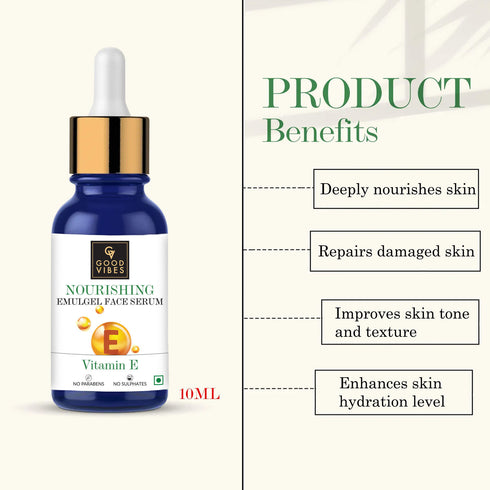 Good Vibes Vitamin E Nourishing Emulgel Face Serum