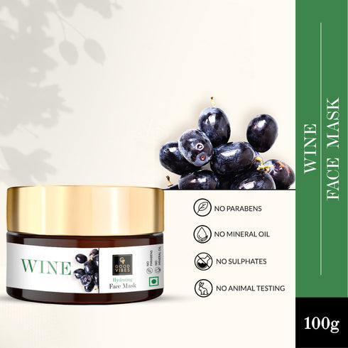 Good Vibes Wine Hydrating Face Mask
