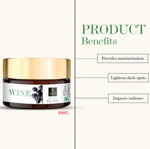 Good Vibes Wine Hydrating Face Mask
