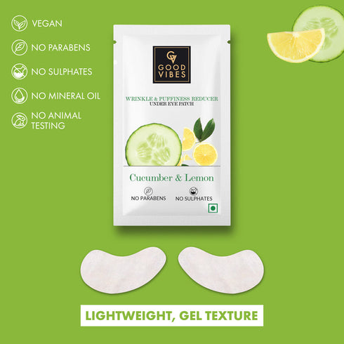 Good Vibes Cucumber & Lemon Wrinkle & Puffiness Reduction Under Eye Patch