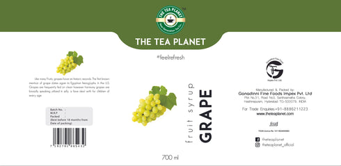 The Tea Planet Grape Syrup 700 ml