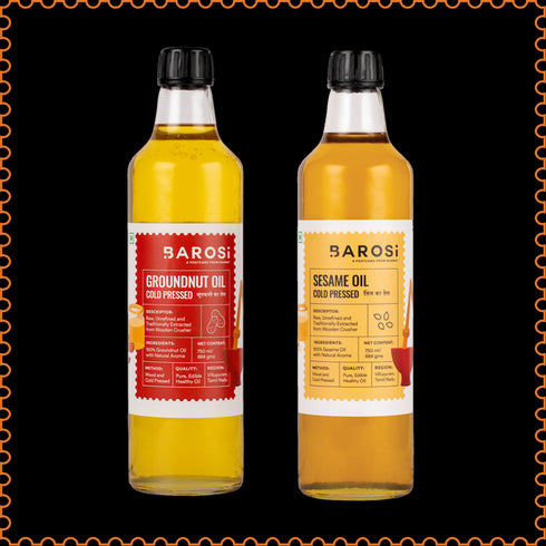 Barosi Groundnut Oil & Sesame Oil Combo