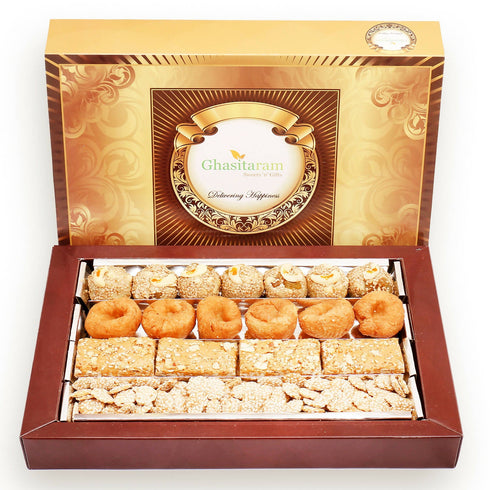 Ghasitaram Sankranti |Lohri Sweets|Assorted box of Revadi, Gud Gachak, Khajoor and Til Laddoo |Bhuga