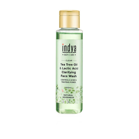 Indya Tea Tree Oil Lactic Acid Clarifying Face Wash