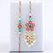 Soothing Floral Lumba Rakhi Set & Cashew Jar
