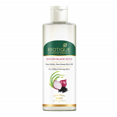 Biotique Advanced Organics Onion Black Seed No-Sticky No-Greasy Hair Oil 200ml