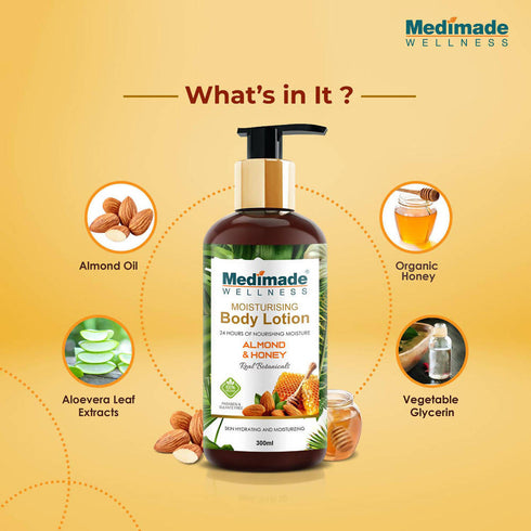 Medimade Wellness Almond and Honey Moisturising Body Lotion