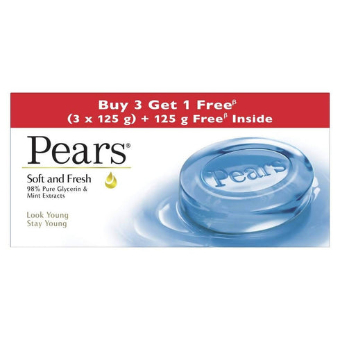 Pears Soft and Fresh Bathing Soap Glycerin and Mint
