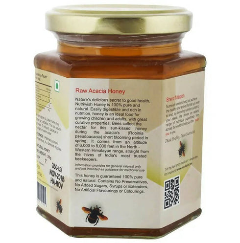 Nutriwish 100% Pure Organic Honey Raw Acacia