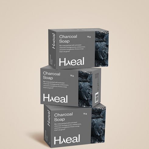 Haeal Charcoal Soap with Activated Carbon