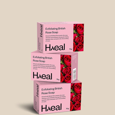 Haeal Exfoliating British Rose Beauty Soap