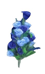 Dark And Light Violet Roses Bunch - 1000gms