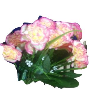 Decorative Pink And White Flower Bunch - 1000gms