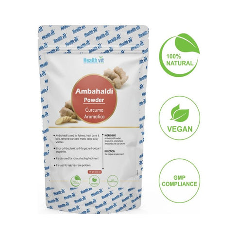 HealthVit Ambahaldi (Curcuma Aromatica) Powder 100 gm