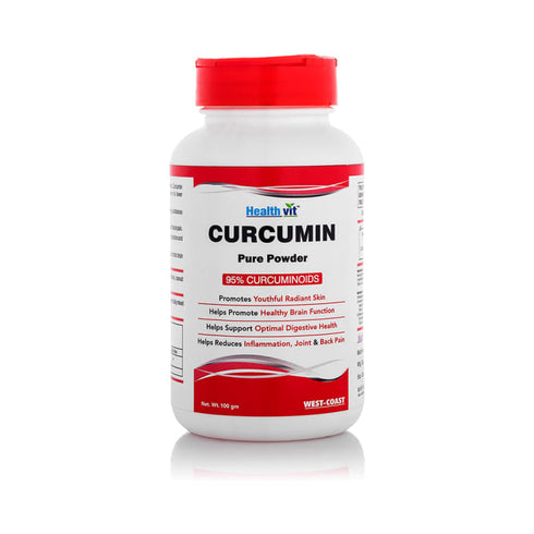 HealthVit Curcumin 500mg Powder bottle of 100 gm Powder